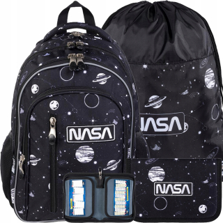 St.Right Backpack School Bag 2in1 NASA Kosmos