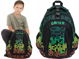 Batoh St.right School Batoh 4-CHAMBER BP4 Pixel Gamer