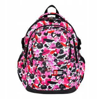 St.Right Backpack School Schoolbag Bap BP1 srdce