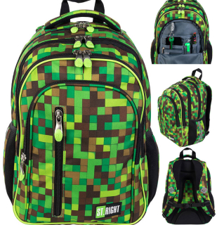 St.Right Backpack School School Bag Pixele Game