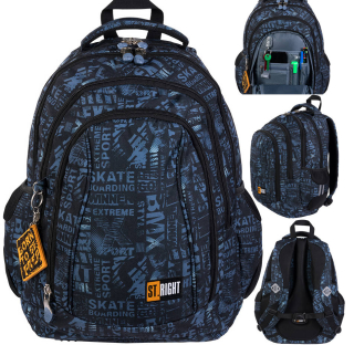 Batoh St.Right School 4 cms Extreme Black
