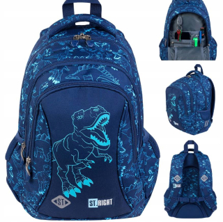 St.right School Batoh T-Rex Dinosaurus pre chlapca