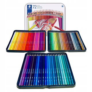 Staedtler Metal Cencils Box Cencil Case 72 Kols