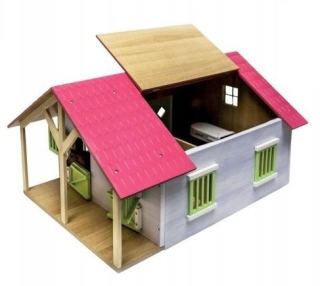 Stabilný s 2 škatuľami a dielňou Kids Globe 1:24
