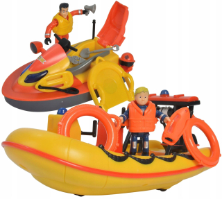 Hasič Sam łódź Motorówka Neptun + Juno Scooter
