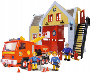 Hasič Sam Remiza + Fire Service Jupiter Simba