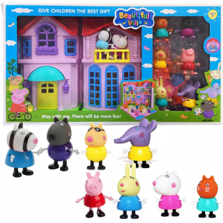 Figúrka - Peppa Pig House Set Family Figurins Príslušenstvo