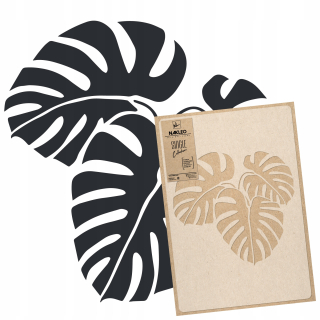 Šablóna tropickej maľby /45x65 listy Monstera