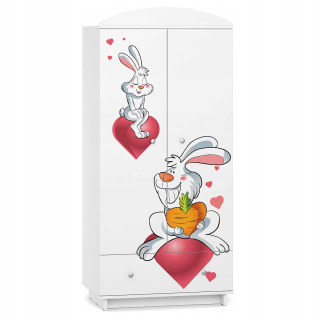 Detská šatníková rozprávka W02 White Farebná UV tlač