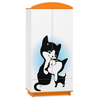 Detská šatníková rozprávka rozprávka W02 Kitty Orange Print