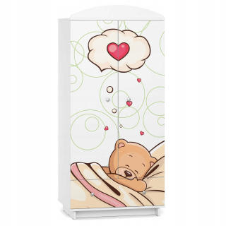 Detská šatníková rozprávka rozprávka W02 Teddy Bears White Graphics Print