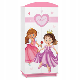 Detská šatníková rozprávka W03 Princezná ružová tlač