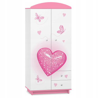 Detská šatníková rozprávka W03 Teddy Bear Pink White Motifs
