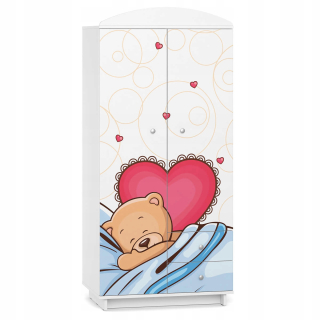 Detská šatníková rozprávka rozprávka W03 Teddy Bears White Graphics Print