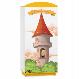 Detská šatníková rozprávka rozprávka W04 Princess Yellow Print