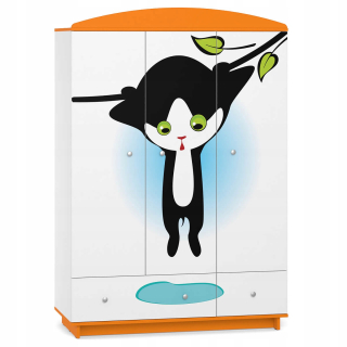 Detská šatníková rozprávka rozprávka W05 Kitty Orange Print