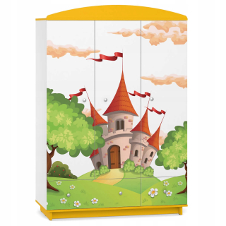 Detská šatníková rozprávka rozprávka W05 Princess Yellow Print