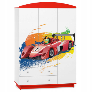 Detská šatníková rozprávka W06 Red White UV Print