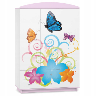 Detská šatníková rozprávka príbehy W06 Lilac Flowers UV Print