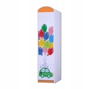 Šťastný SZ01 -A šatník - Orange - iný nábytok