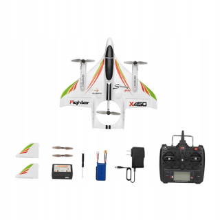 XKX450 RC Aircraft, RTF Glider s pevným
