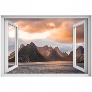 Samostatne 3D dýha Lofoten Nórsko
