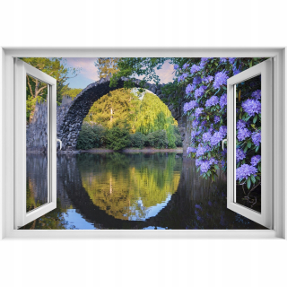 Samostatne 3D dýha Rhododendrony 90x60