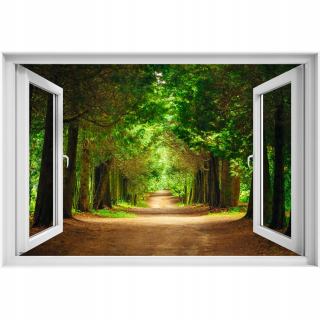 Self -adhézne 3D dýhacia cesta okna 90x60