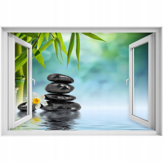 Samostatne 3D dýha zen kamene 90x60