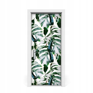 Self -adhézne dvere tapety palmové listy 85x205