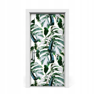 Self -adhézne dvere tapety palmové listy 95x205