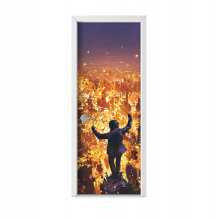 Self -adhese nálepka 75x205 Fantasy City Fire