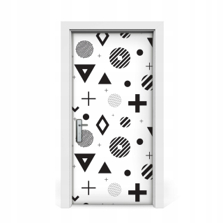 Samostatne geometrické vzory nálepiek 95x205