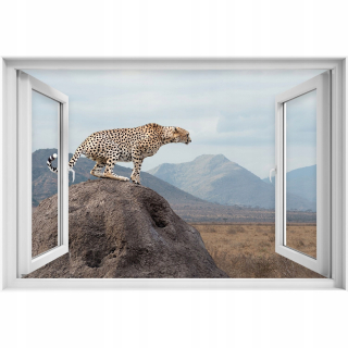 Self -adhézne 3D okenné gepetahoweth 90x60 Nálepka