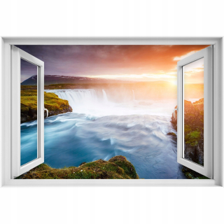 Self -adhézne 3D nálepka s okenou Stascade 90x60