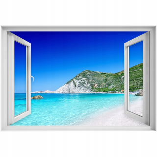 Samolepiaca 3d nálepka na okno Kefalonia Greece