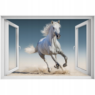 Self -adhézne 3D okno Arabian Horse 90x60