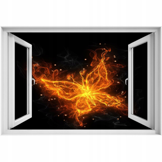 Samostatne 3D slepka na 3D okennú nálepku Butterfly 90x60