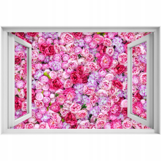 Samostatne 3D nálepka s oknom 90x60 Pivonky