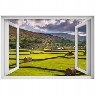 Self -adhézne 3D okenné nálepka Yorkshire 90x60