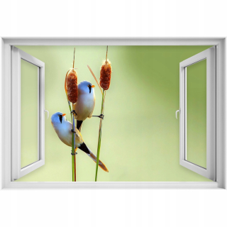 Self -adhézne 3D okenné nálepka Bird 90x60