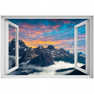 Samostatne 3D okno talianske dolomity