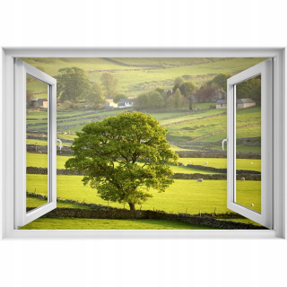 Self -adhézne okenné nálepka Anglicko Derbyshire 90x60