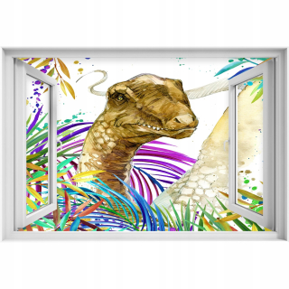 Self -adhézne okenné demonštrácie Dinosaur 90x60