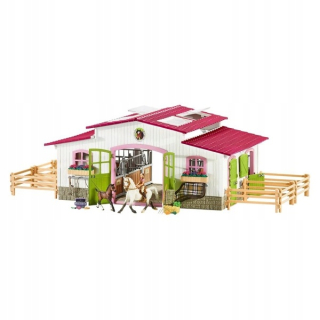 Schleich 42344 Biela a ružová stabilná s príslušenstvom
