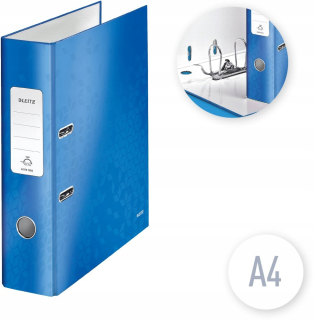 Segregátor leitz wow 180 ° a4 80 mm až 600 000 modrá