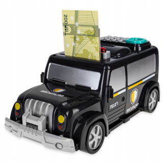 SEJF Piggy Bank Auto polícia pre mince Pin BankNotes