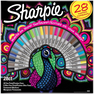 Sharpie Fine Markerers Permanent Paw 28 Kol