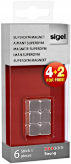 Sigel magnety pre sklenené dosky 1 cm Neodymium