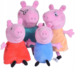 Simba Peppa Pig 4-Chin Set v maskote auta